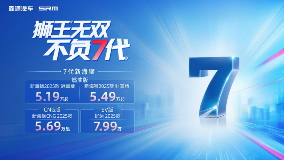 5.19萬起，7代新海獅上市！重新定義城配自備新風尚
