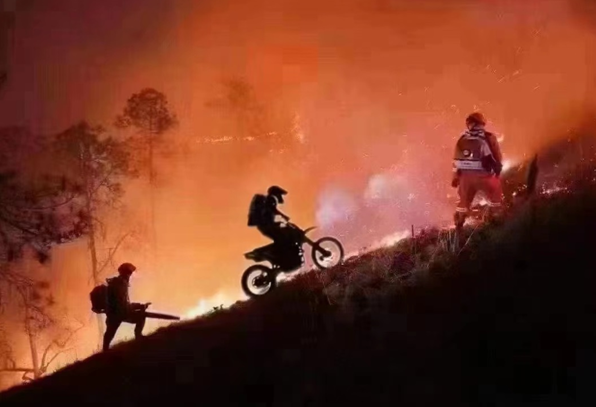 山火無情，騎士有愛 ——鑫源摩托車隊支援北碚山火救援